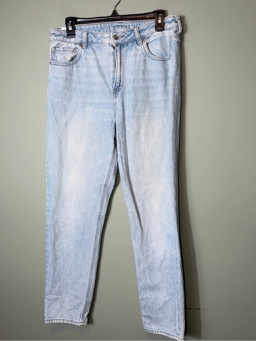 American Eagle Outfitters Light Wash Mom Jeans Size 10 Regular